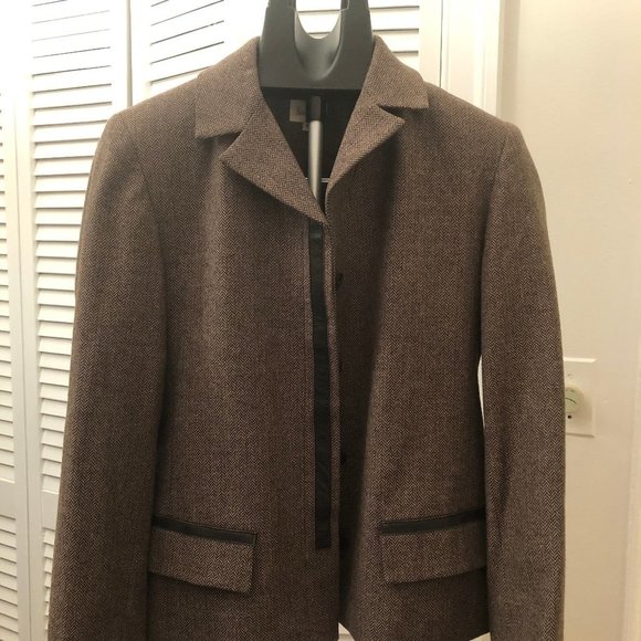 Neiman Marcus jacket woolen brown size 8 - Picture 1 of 8